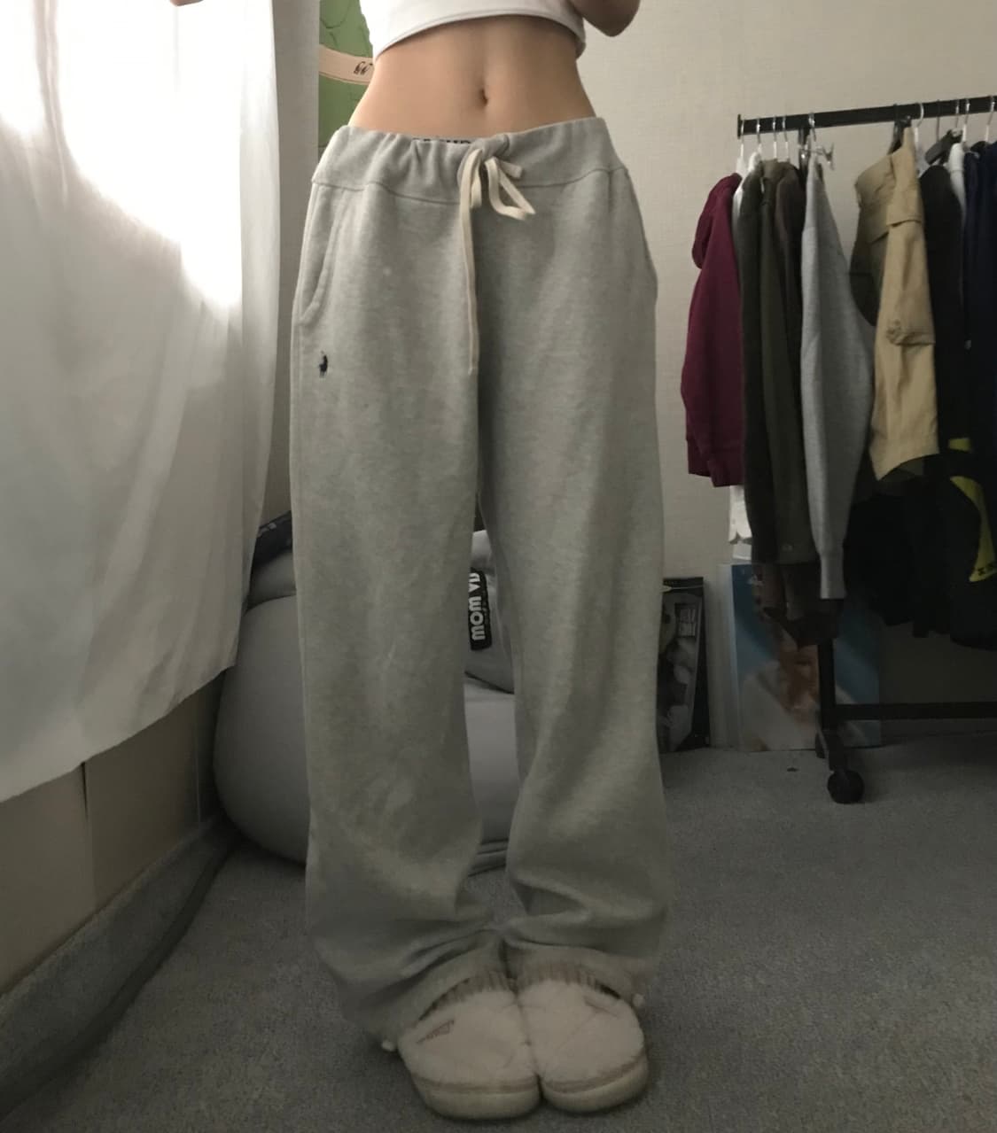 폴로 그레이 트레이닝팬츠 상품이미지1