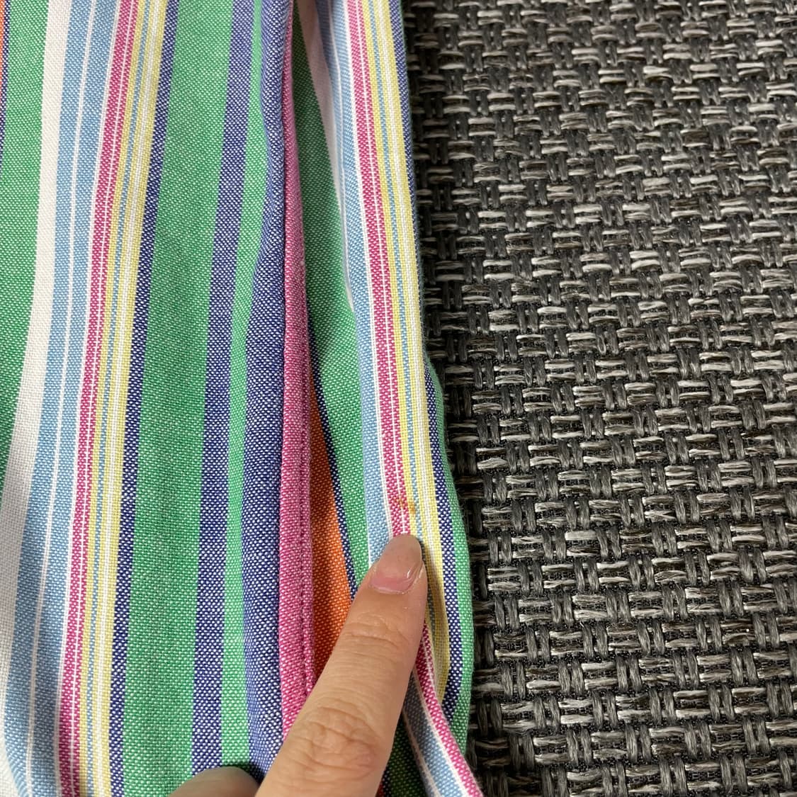 폴로 랄프로렌 블루포니 스트라이프 멀티 배색 긴팔 셔츠 커스텀핏 M 상품이미지6