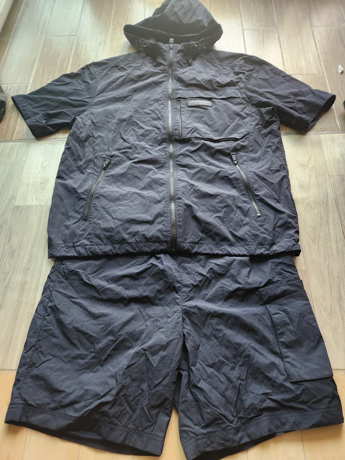 캘빈클라인 퍼포먼스 반팔 윈드재킷 & 반바지 셋업 2XL 상품이미지1