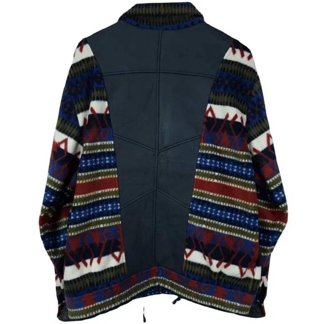 램스킨 양가죽 에스닉 패턴 플리스 쉐르파 자켓 상품이미지3