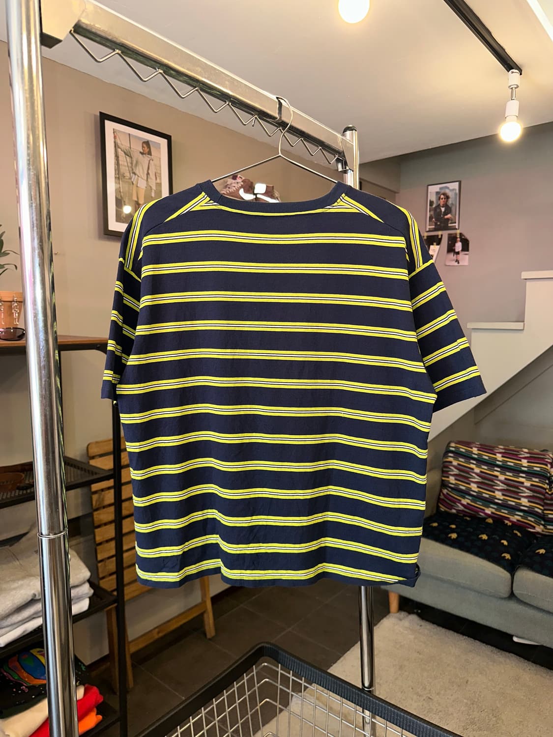 Niko and stripe pattern cotton T-shirt 상품이미지5