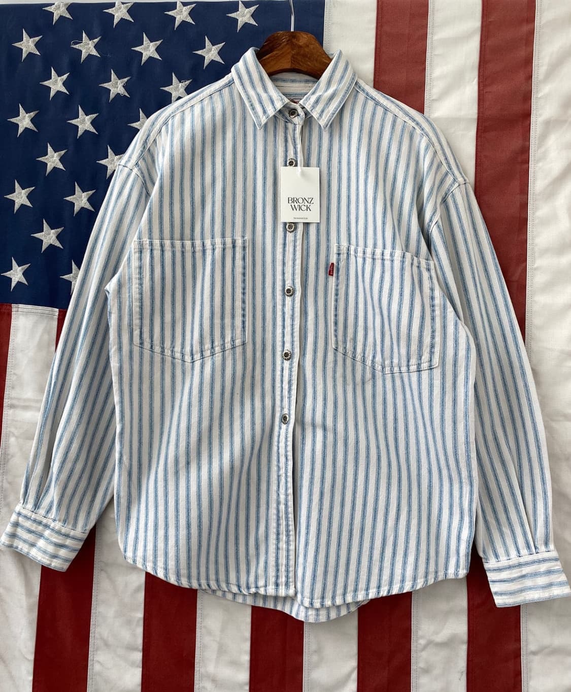 리바이스 스트라이프 셔츠 S 상품이미지1