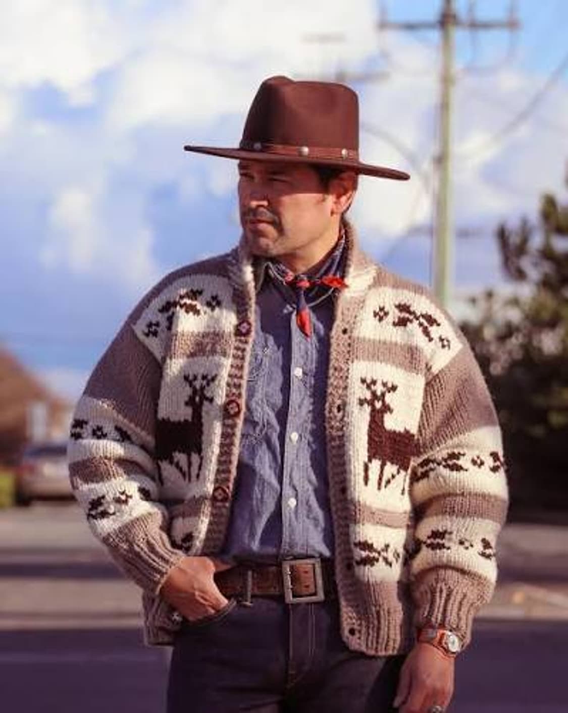 빈티지 오리지널 코위찬 니트 아우터 (LX) 상품이미지3