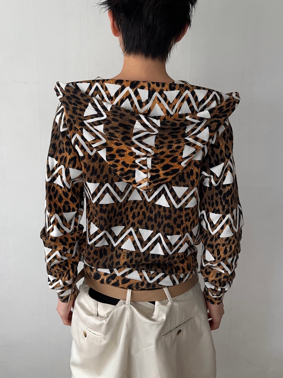 Joyrich 레오파드 & 지그재그 후드집업 상품이미지7