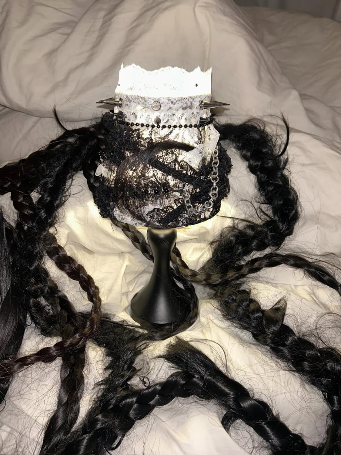 ᪗꒰ྀི ̥ ̫ Lace Stud Hair Lamp  ̫ ꒱ྀིଓ 상품이미지2