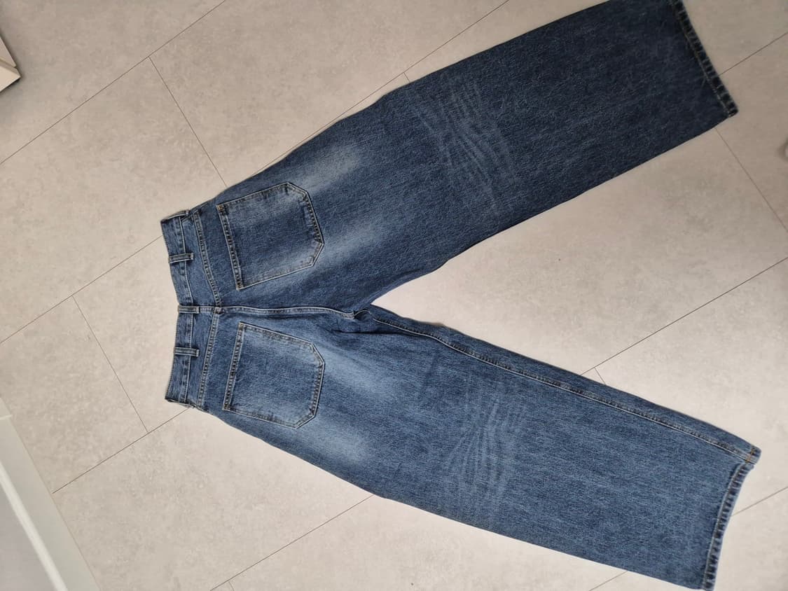 해칭룸 와이드 커브진 워시드블루 2사이즈 상품이미지1