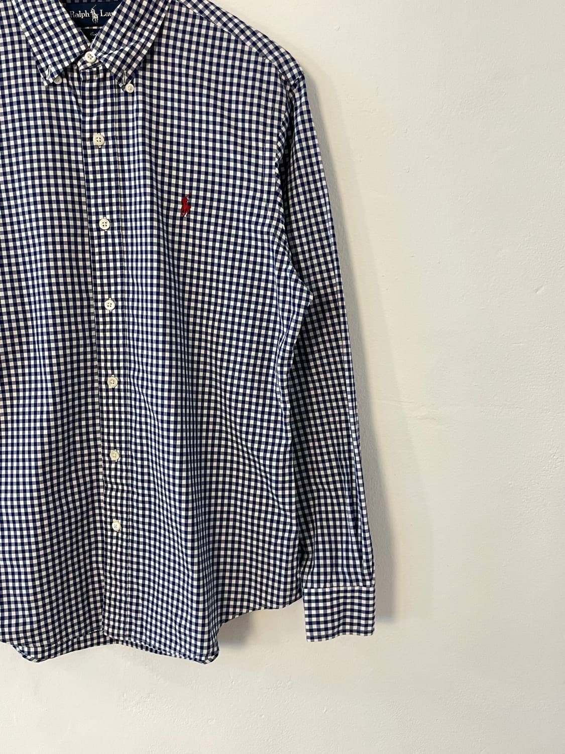 폴로 커스텀핏 체크 셔츠  상품이미지4