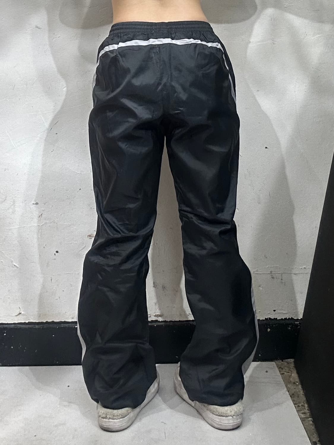 아디다스 블랙 사이드 라인 와이드 트랙 팬츠 추리닝 바지 L 상품이미지3