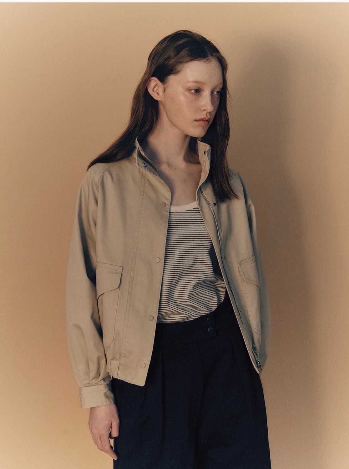 낫띵리튼 코튼 블루종 봄버 자켓 상품이미지2