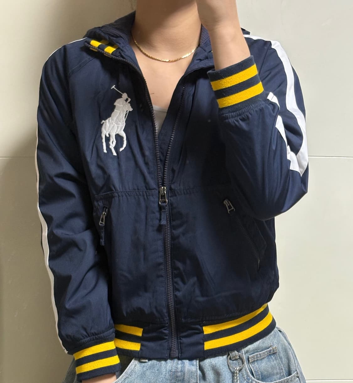 폴로 랄프로렌 빅포니 네이비 후드집업  상품이미지1