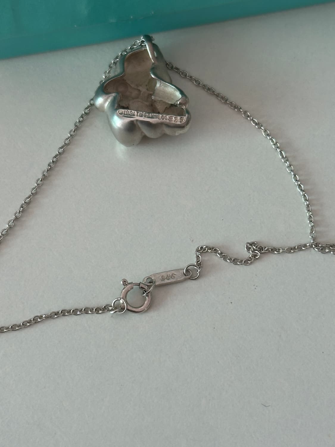 Tiffany & Co. Teddy Bear 925Silver Neckl 상품이미지5