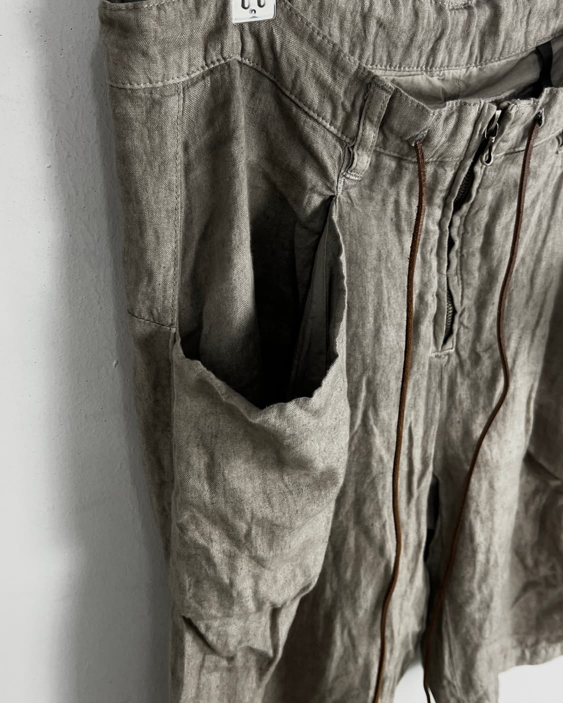 Kazuyuki Kumagai Attachment 린넨 사루엘팬츠 상품이미지6