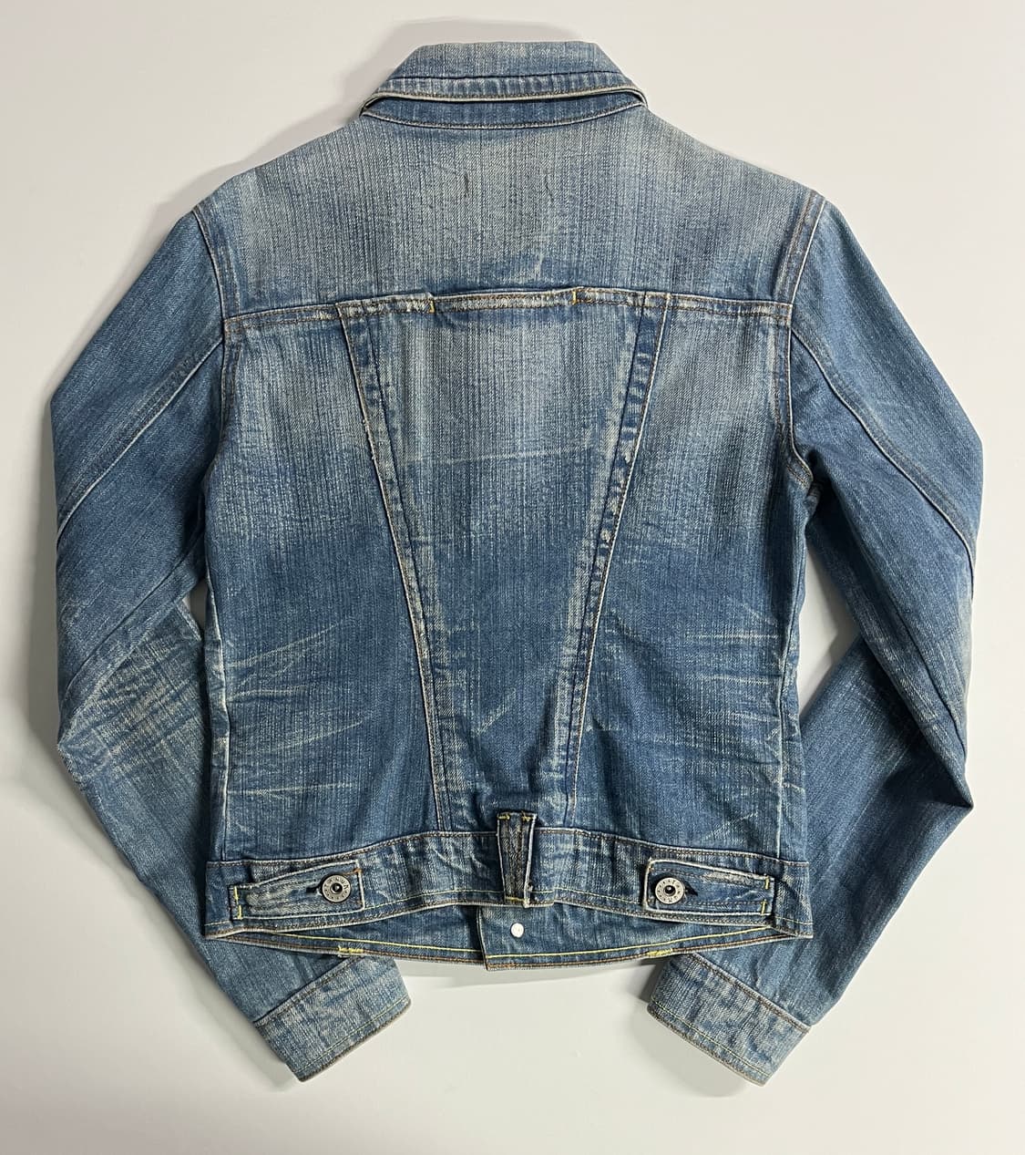 Y2K denim jacket made in USA 상품이미지7