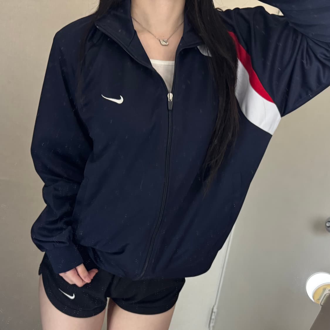 나이키 흰빨 배색포인트 네이비 져지 💙🤍❤️ 상품이미지2