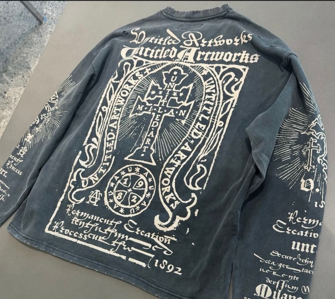 [L] 언타이틀드 아트웍스 티셔츠 상품이미지3