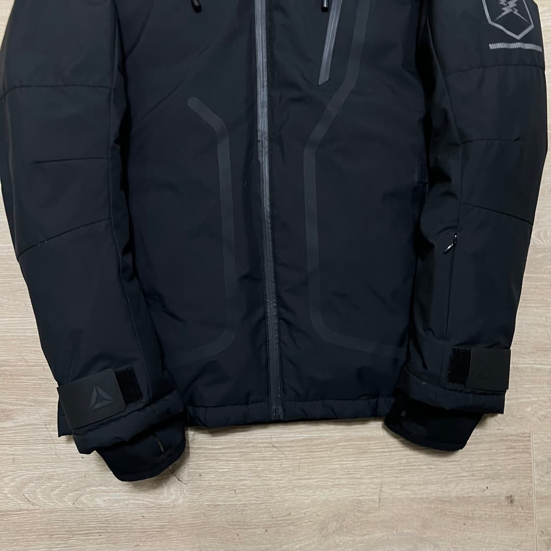 리복 로고 덕다운 후드 패딩 점퍼 [블랙] S/90 상품이미지3