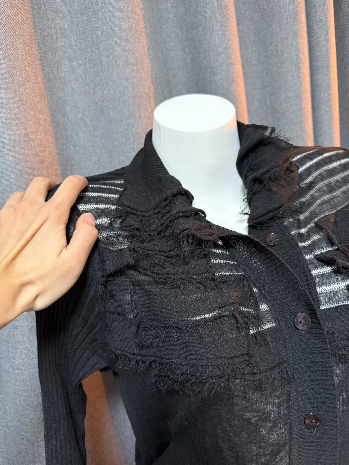 히코로비즈 (히로코 코시노)시스루 미니 원피수 가다건  상품이미지2