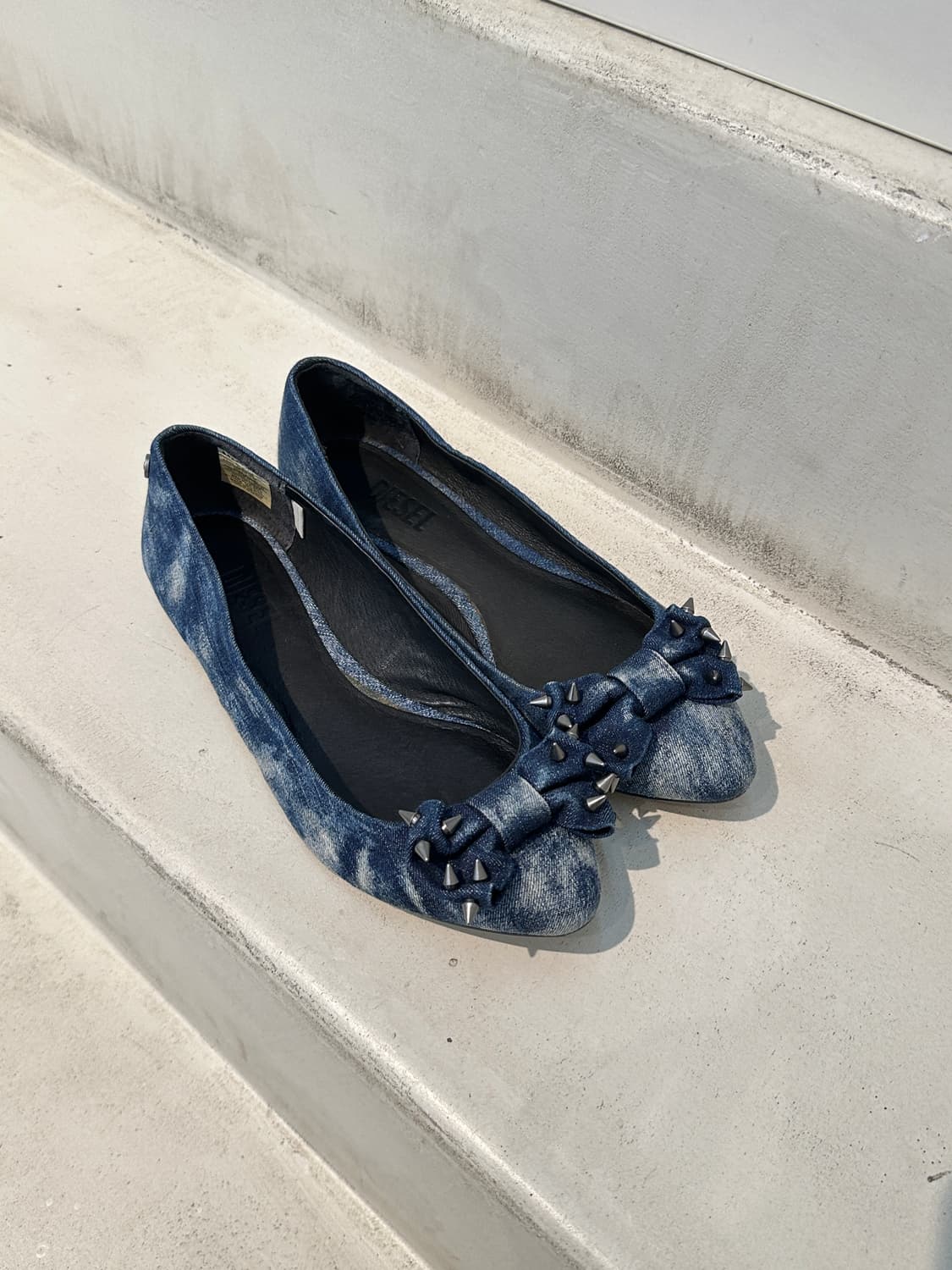 Diesel denim ribbon flats 상품이미지3