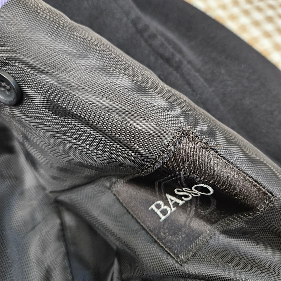 바쏘 울 캐시미어 하프코트 남자100 상품이미지8