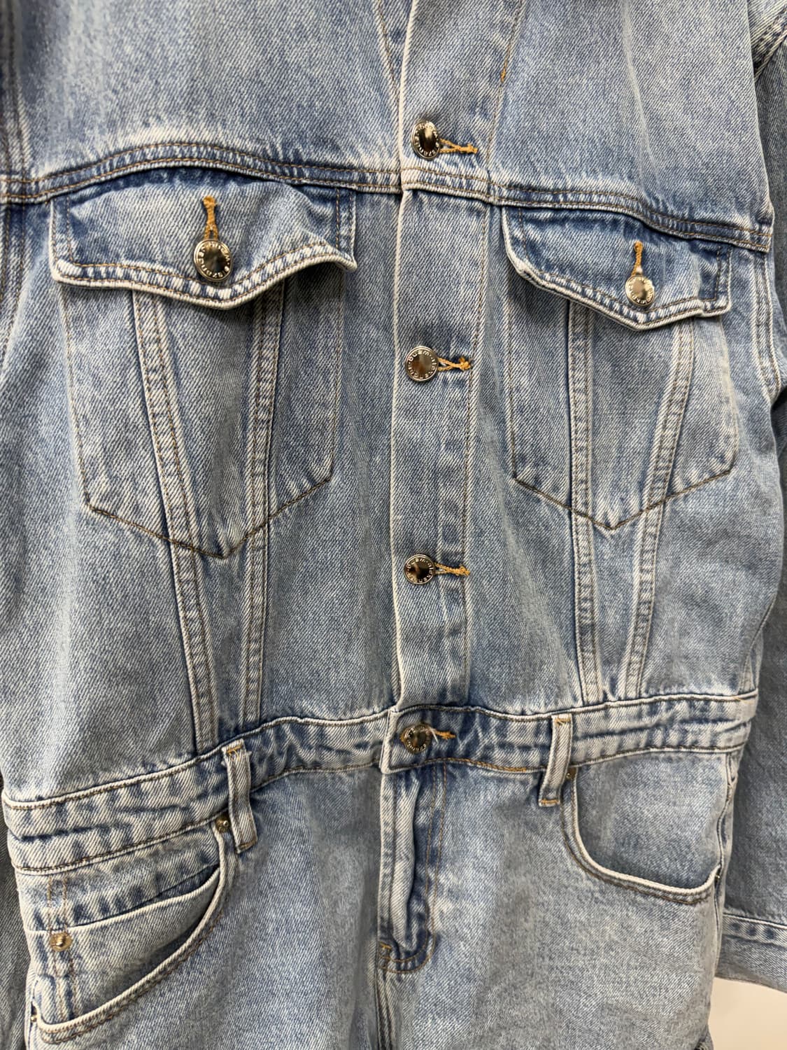 정품) 알렉산더왕 데님 점프슈트 L 상품이미지3