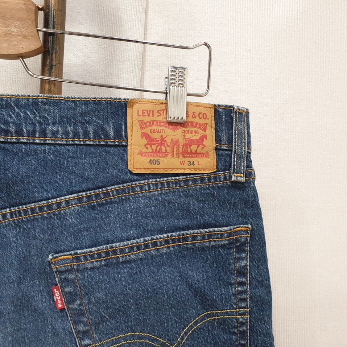 Levi's 405 리바이스 데님 쇼츠 반바지 34 상품이미지4