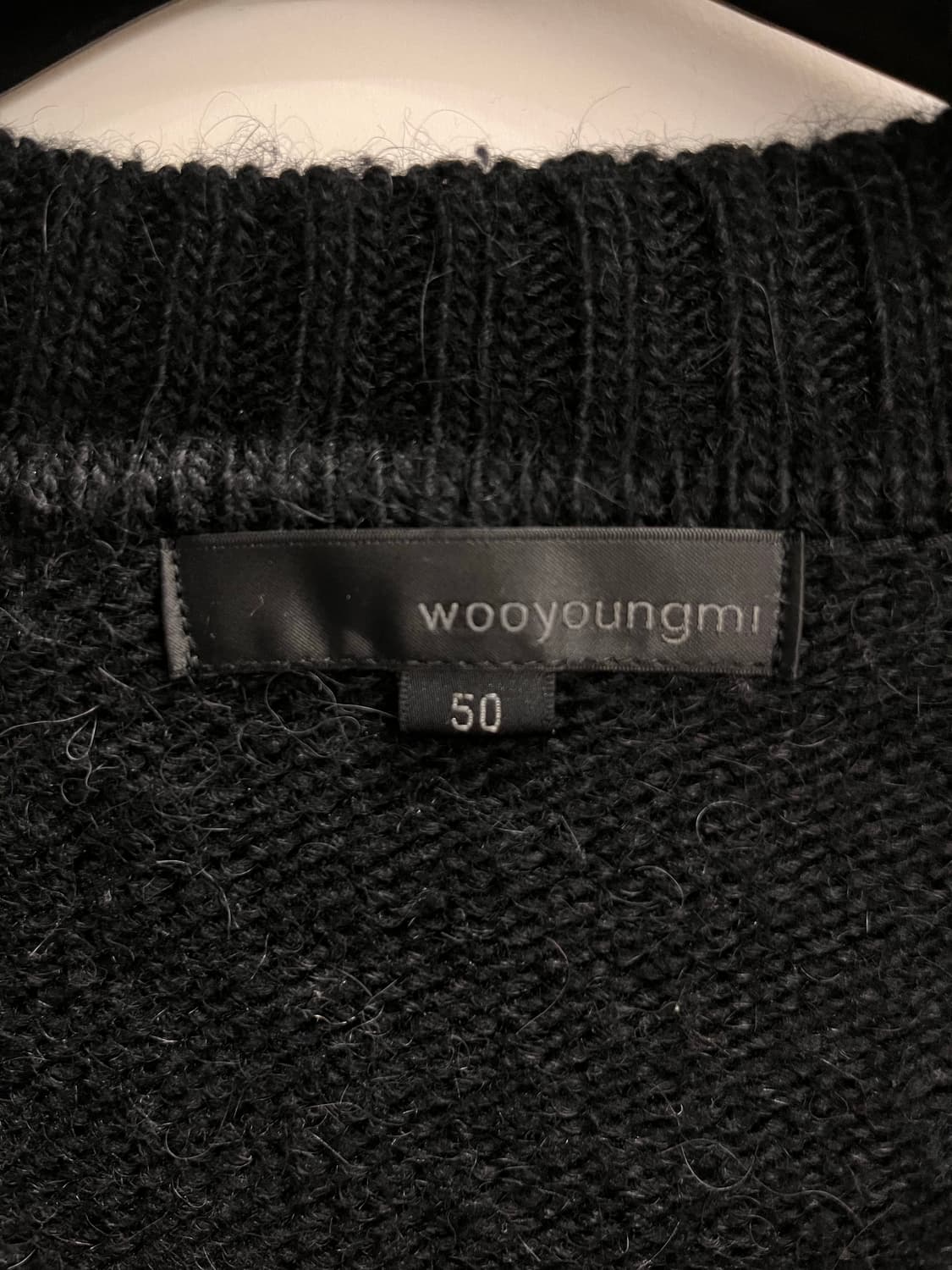 우영미 브이넥 니트 블랙 50 상품이미지3