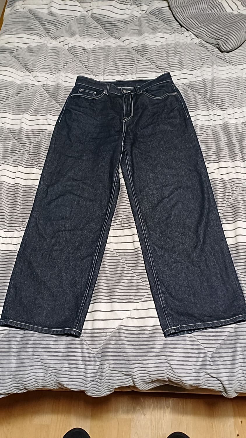 스파오 와이드청바지 32인치 기장105 상품이미지1