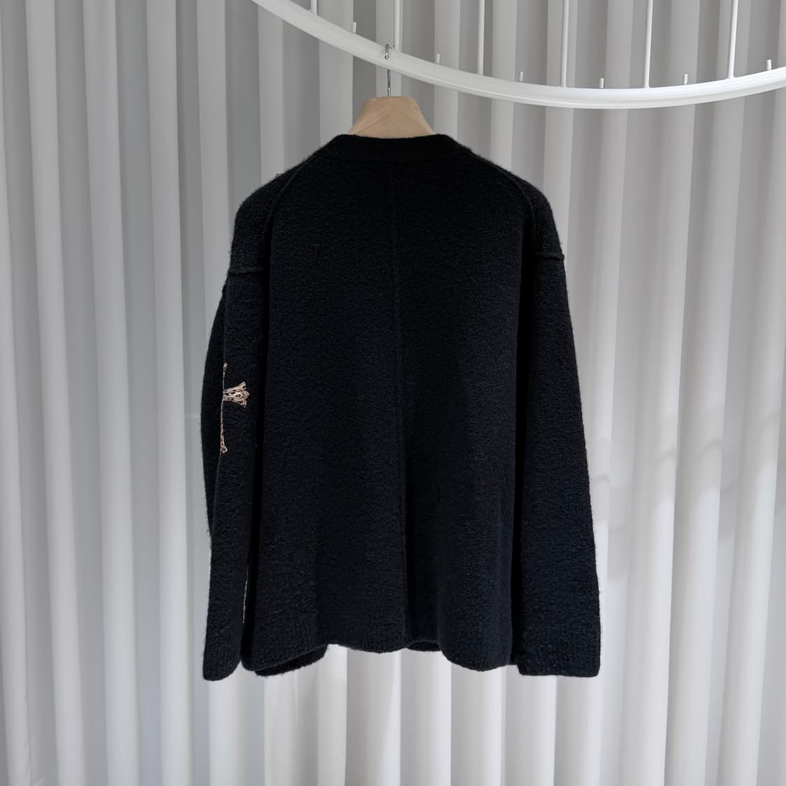 (A+/S) / 크롬하츠 레오파드 크로스 호피 패치 가디건 자켓 상품이미지5