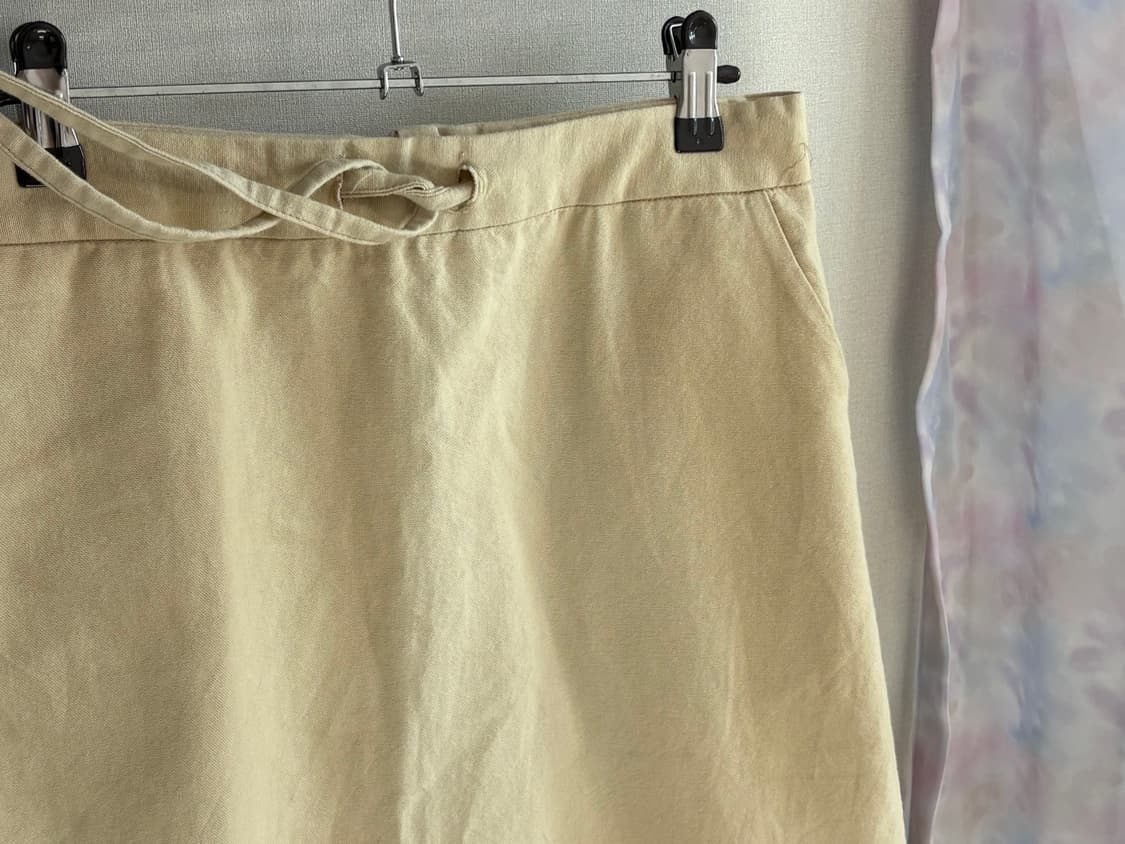 베이지 면 스커트 상품이미지3