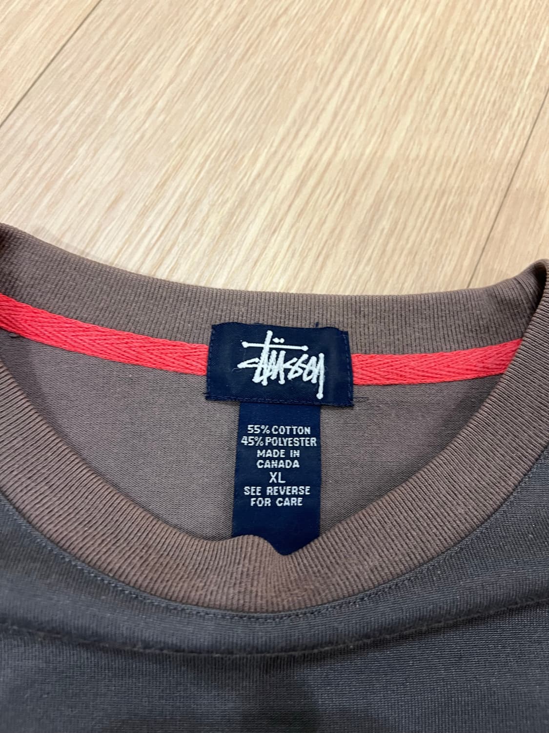 스투시 90s 빈티지 롱슬리브 차콜 XL 상품이미지3