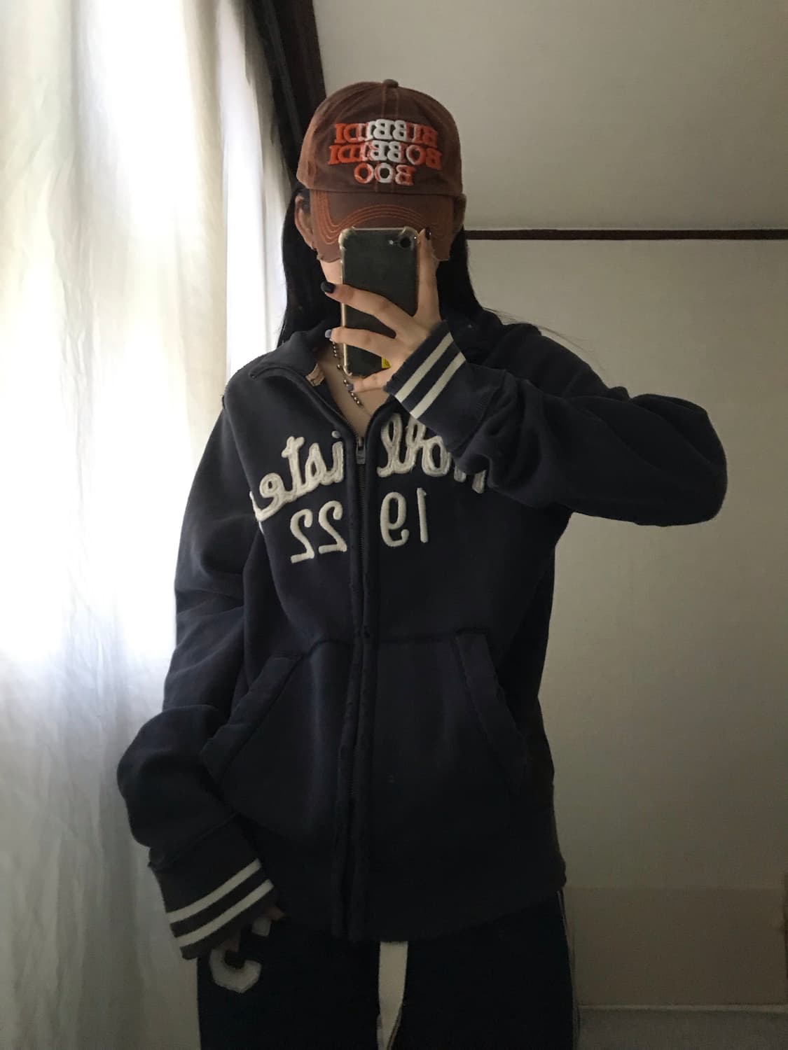 홀리스터 네이비 면집업 상품이미지1