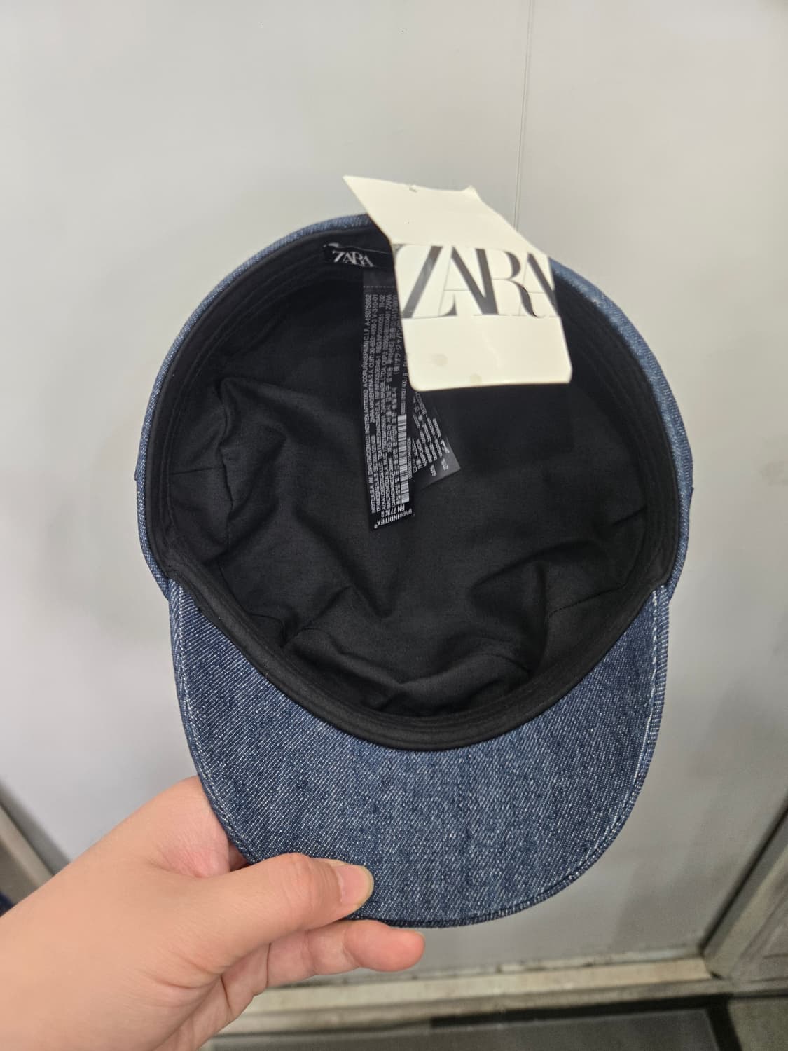 S사이즈,택있는 새상품 )) ZARA 자라 청 모자~ 상품이미지5