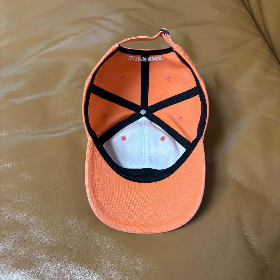 Supreme 슈프림 윙로고 워시드 오렌지 볼캡 모자 (Orange) 상품이미지6