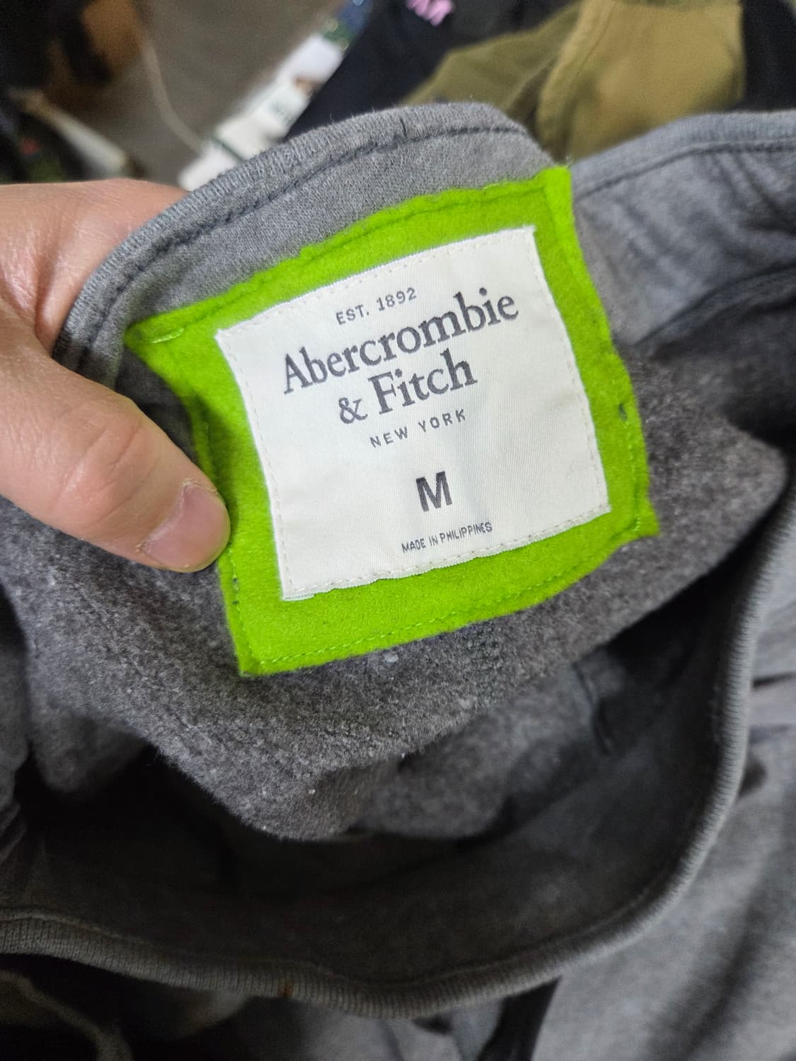 아베크롬비 빈티지 피치로고 안감플리스 트레이닝 팬츠 m 상품이미지3