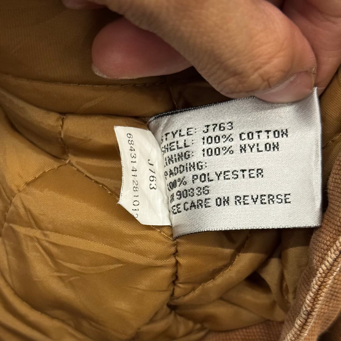 90s 코너스톤 후면 프린팅 헤비 캔버스 디트로이트 워크 자켓 상품이미지8