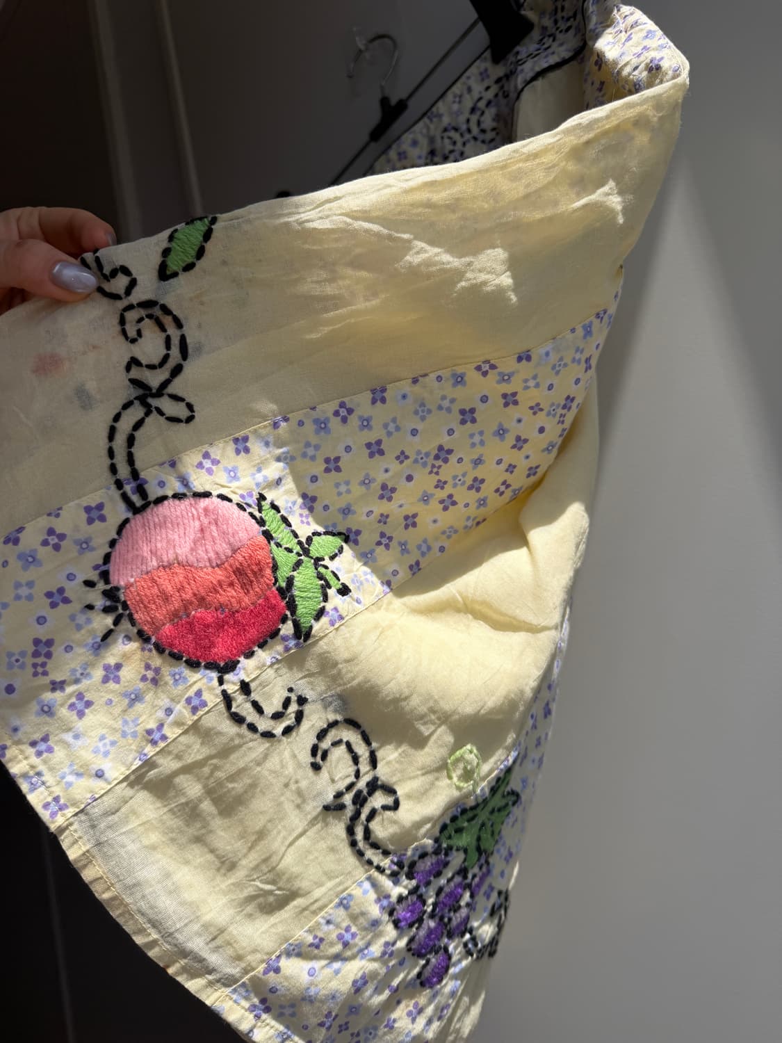 (개별)빈티지 자수 미디 스커트 상품이미지2