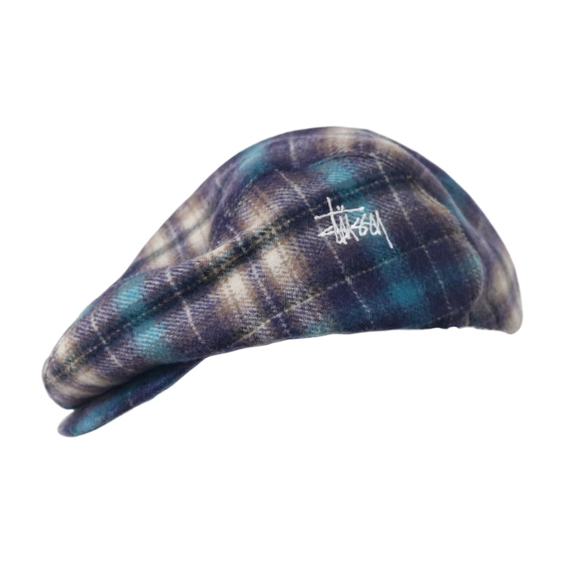 올드 스투시 90s 빈티지 체크 울 헌팅캡 (L/XL) 상품이미지1