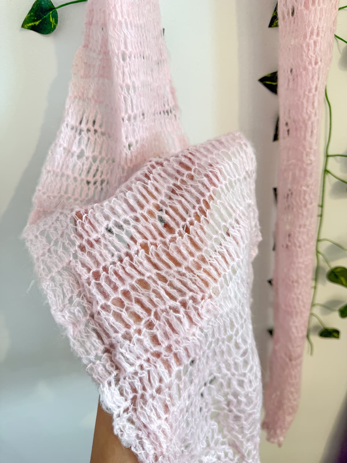 딸기우유 니트 머플러 상품이미지3