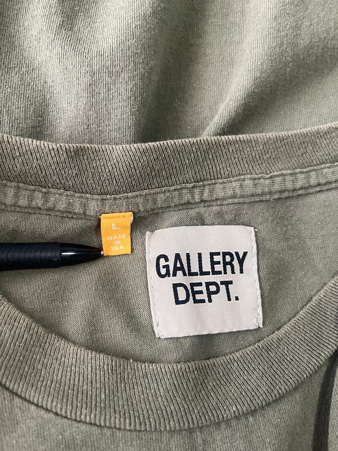 [L] 갤러리 디파트먼트 프렌치로고 롱슬리브 카키 상품이미지6