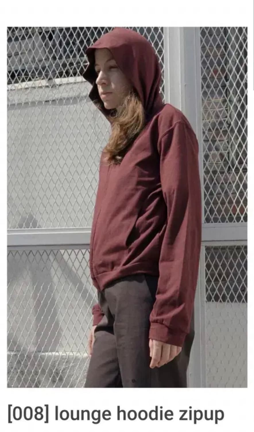 머듈 라운지 후드집업2 버건디 상품이미지1