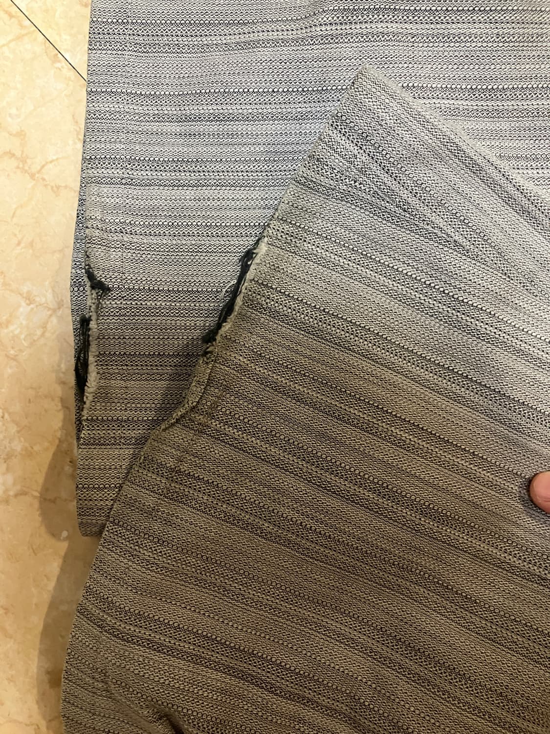 토네이도마트 레이스업 벨바텀 데님팬츠 상품이미지3