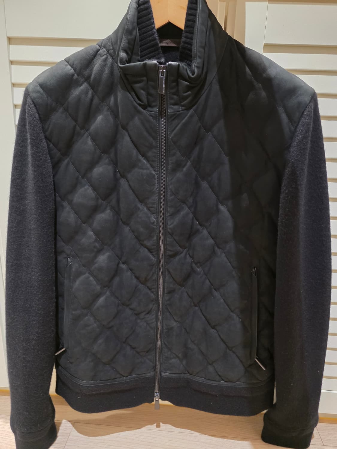 에르메네질도 제냐 현행 21 FW 송아지 스웨이드 퀼팅 캐시미어 구스자켓 상품이미지3