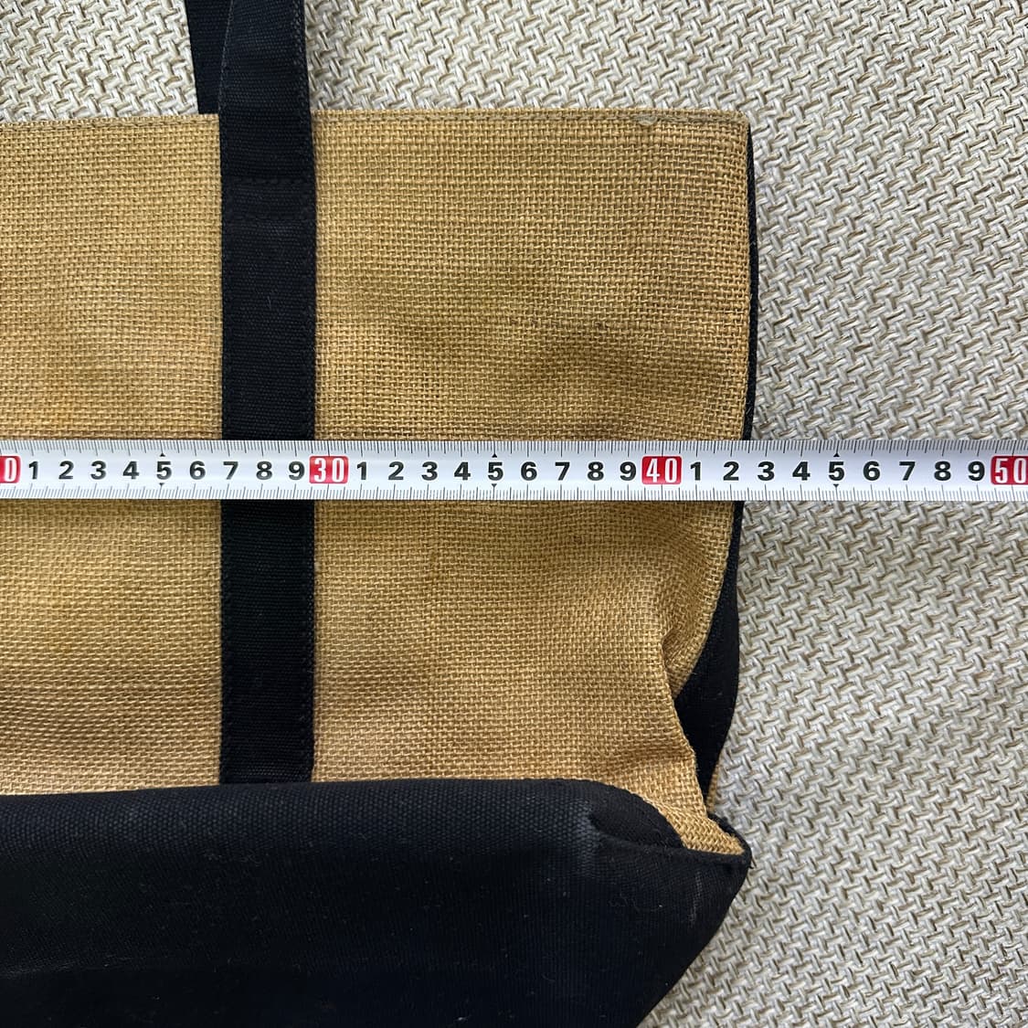 실측확인 클래식 캔버스 라탄 토트백 0420D 상품이미지4