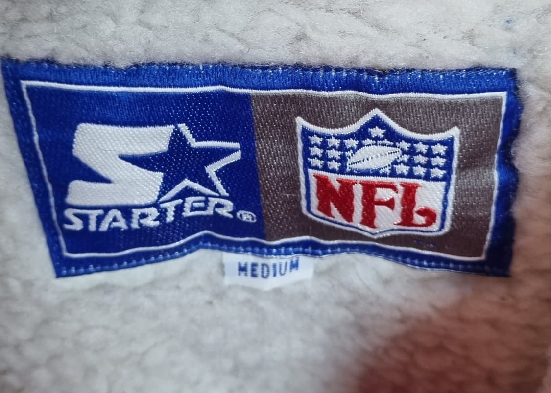 오버핏 M ) 스타터 X NFL 90's 빈티지 레드 점퍼 돕바 상품이미지5