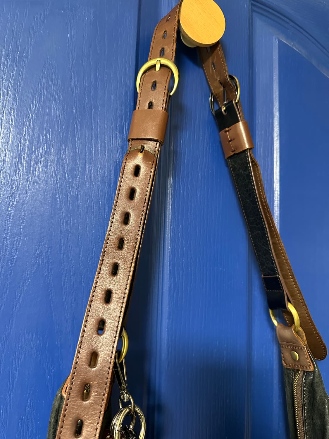 빈티지 레더 웨스턴 호보백 상품이미지3