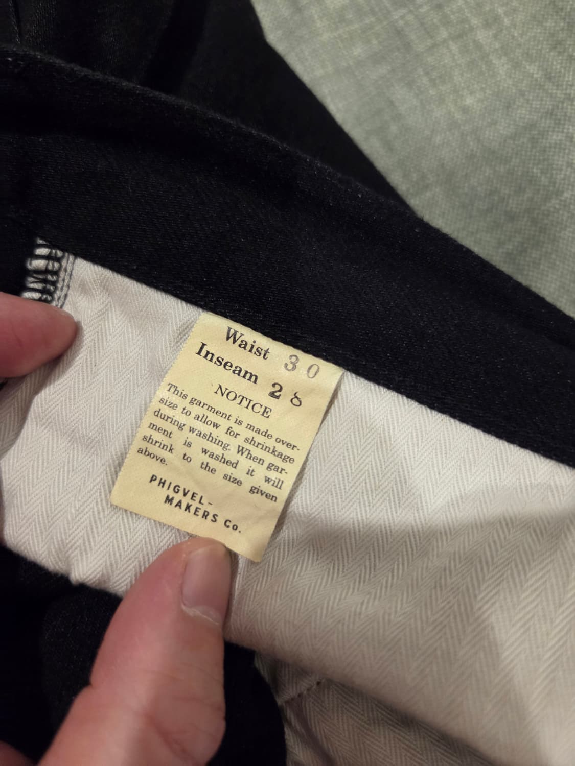 피그벨 pm-301 블랙 클래식 와이드 진 30사이즈 상품이미지8