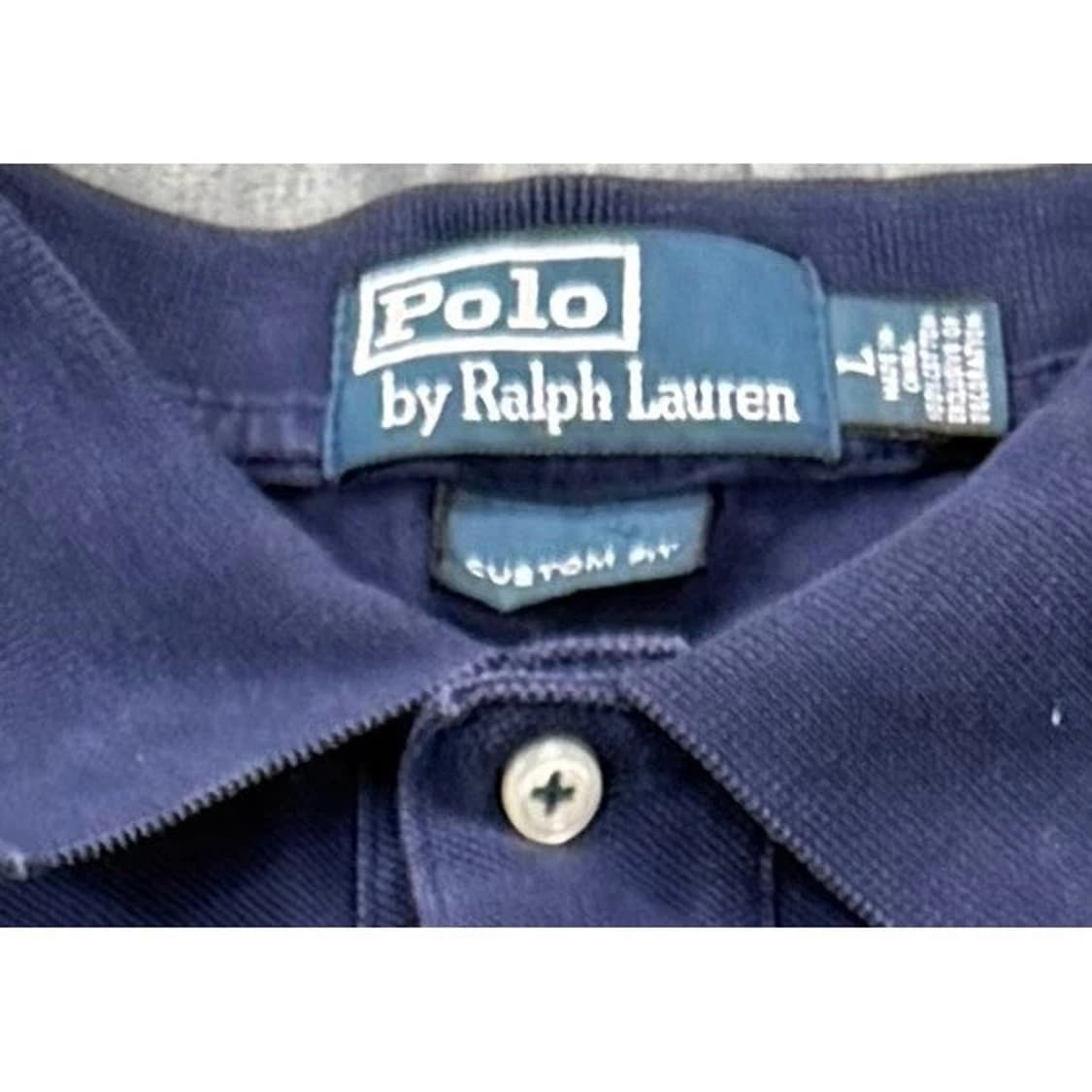 폴로 랄프로렌 빅포니 카라티 네이비 옐로우 상품이미지2