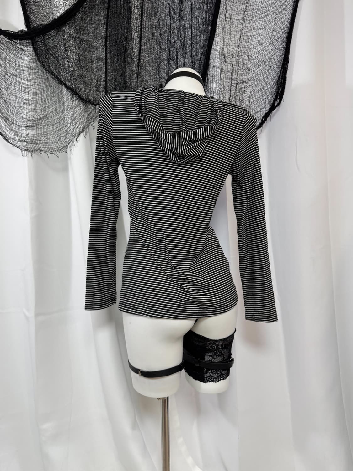 stripe hood zip up 상품이미지4