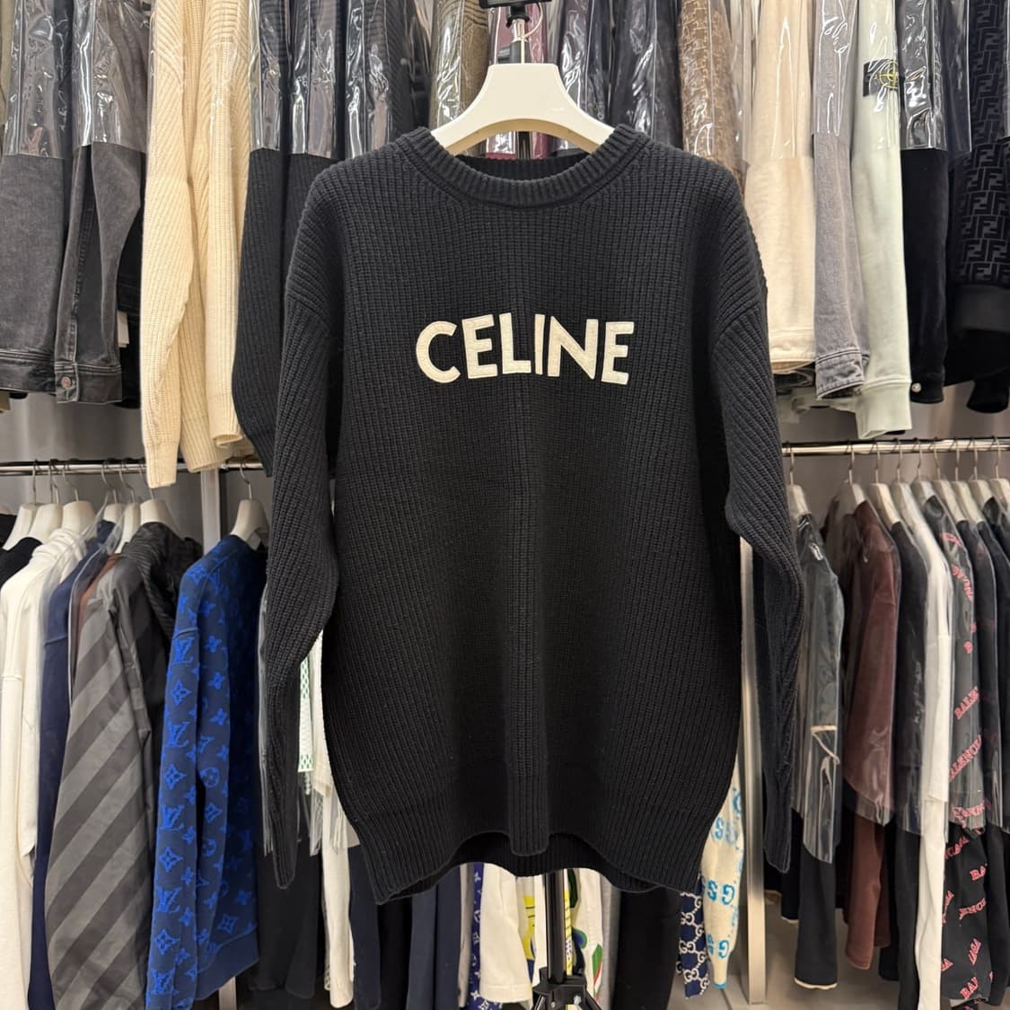 [리오브전포점] 셀린느 리브드 울 니트  상품이미지1