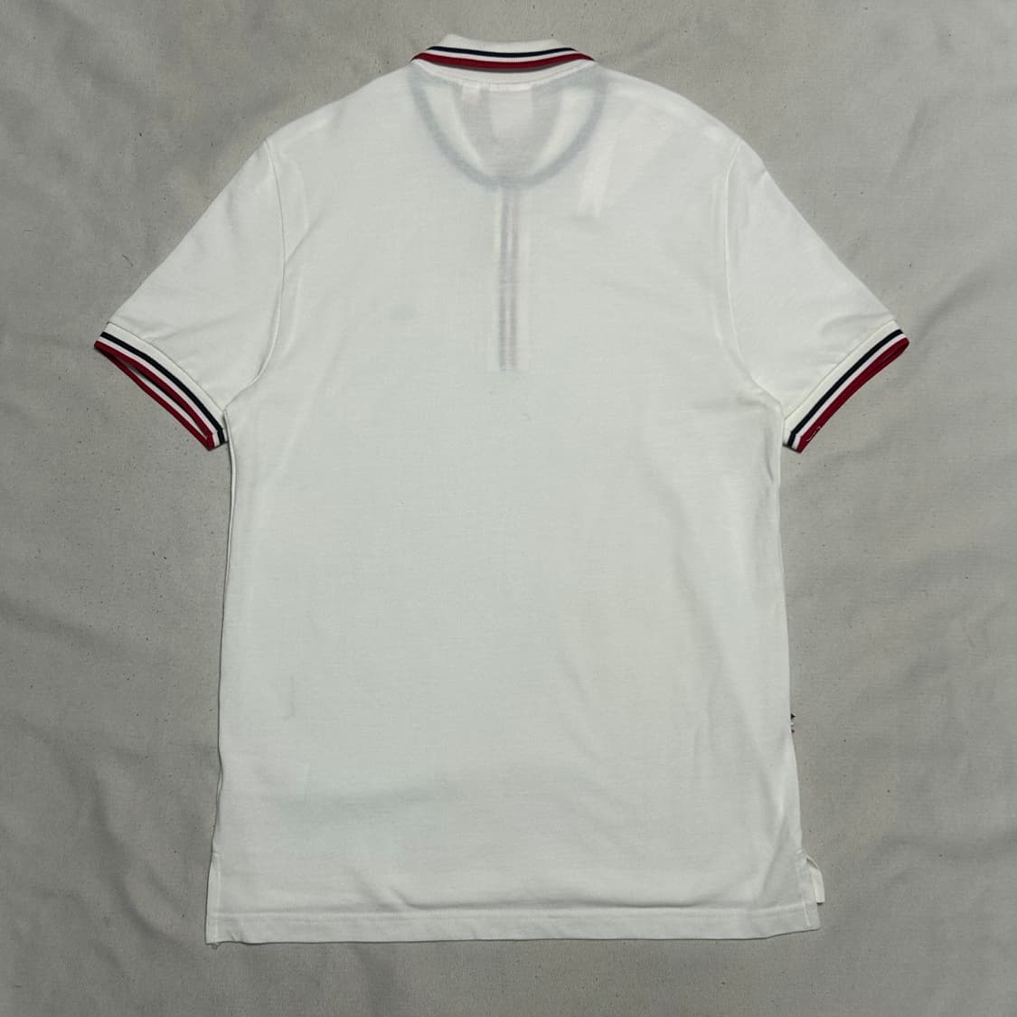 S 라코스테 화이트 카라 반팔티 상품이미지3